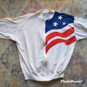 Vintage American flag jacket